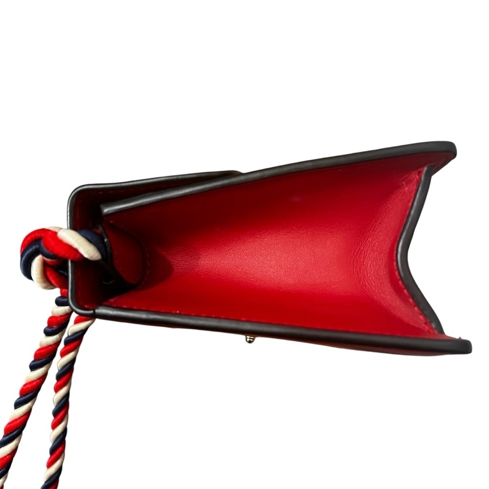Gucci Sylvie Super Mini Red Calfskin Leather Bag - Picture 6 of 16